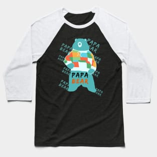 Cute Papa bear Baseball T-Shirt